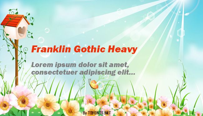 Franklin Gothic Heavy example